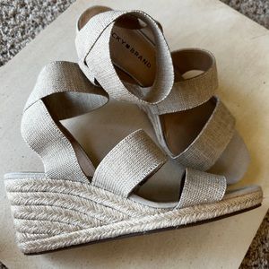 LUCKY BRAND Mindara Wedge Espadrilles 8.5